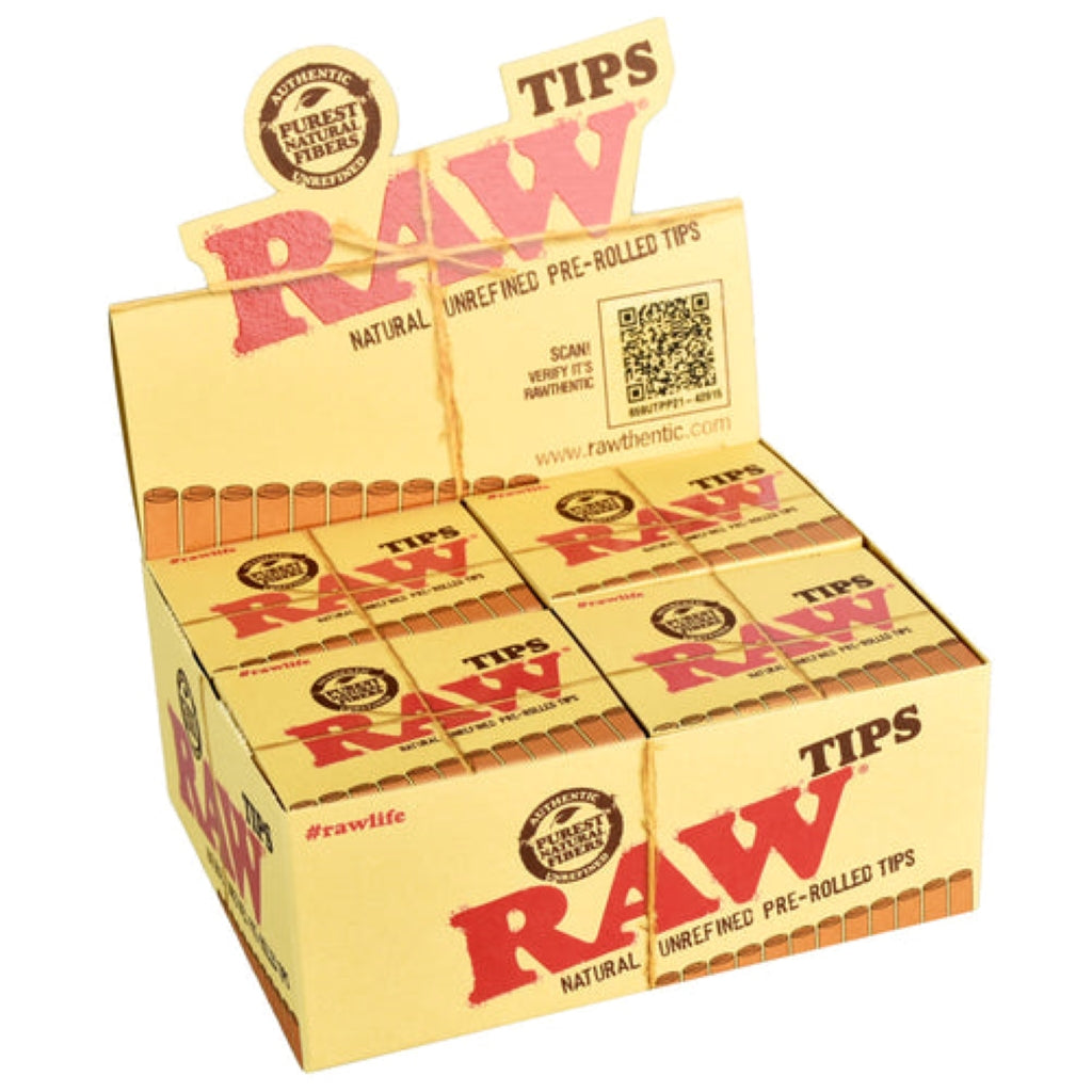 Raw® Pre-Rolled Rolling Paper Tips (21 Pack)